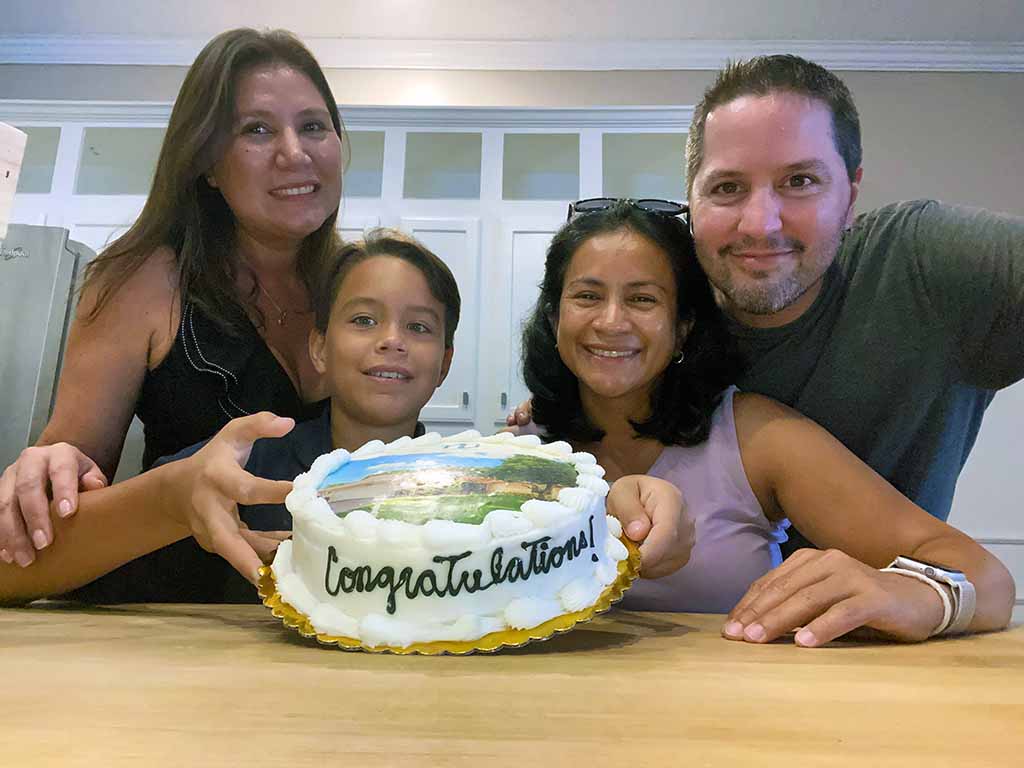 First-time home buyer happy family with Realtor Diana Lopez