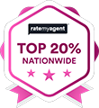 Rate My Agent - Top 20% Nationwide emblem