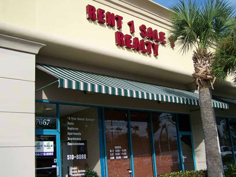 Rent1 Sell1 Coral Springs real estate office exterior